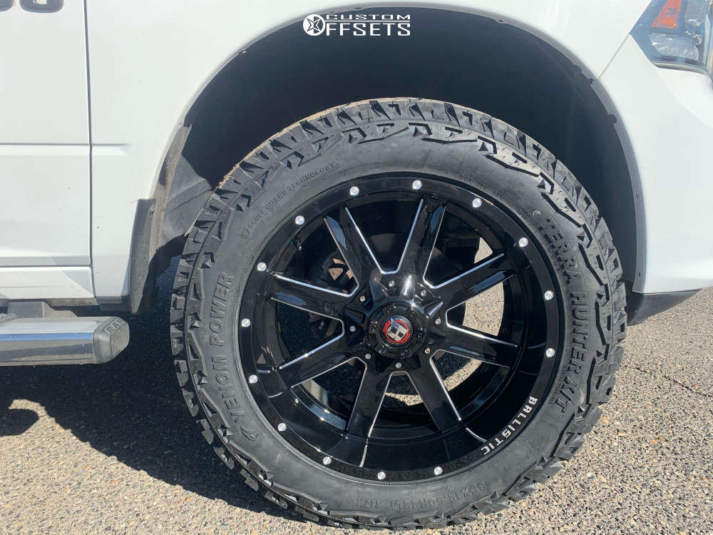 2014 Ram 1500 with 22x10 -24 Ballistic Rage and 35/12.5R22 Venom Power ...