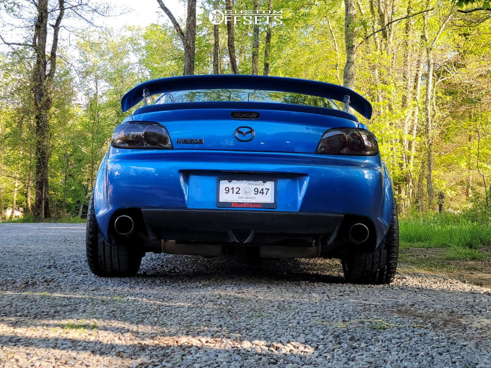 2004 Mazda RX-8 with 18x10.5 15 AVID1 AV6 and 265/35R18 Milestar Ms932 ...