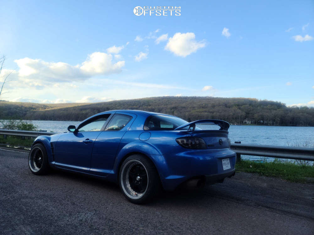 2004 Mazda RX-8 with 18x10.5 15 AVID1 AV6 and 265/35R18 Milestar Ms932 ...