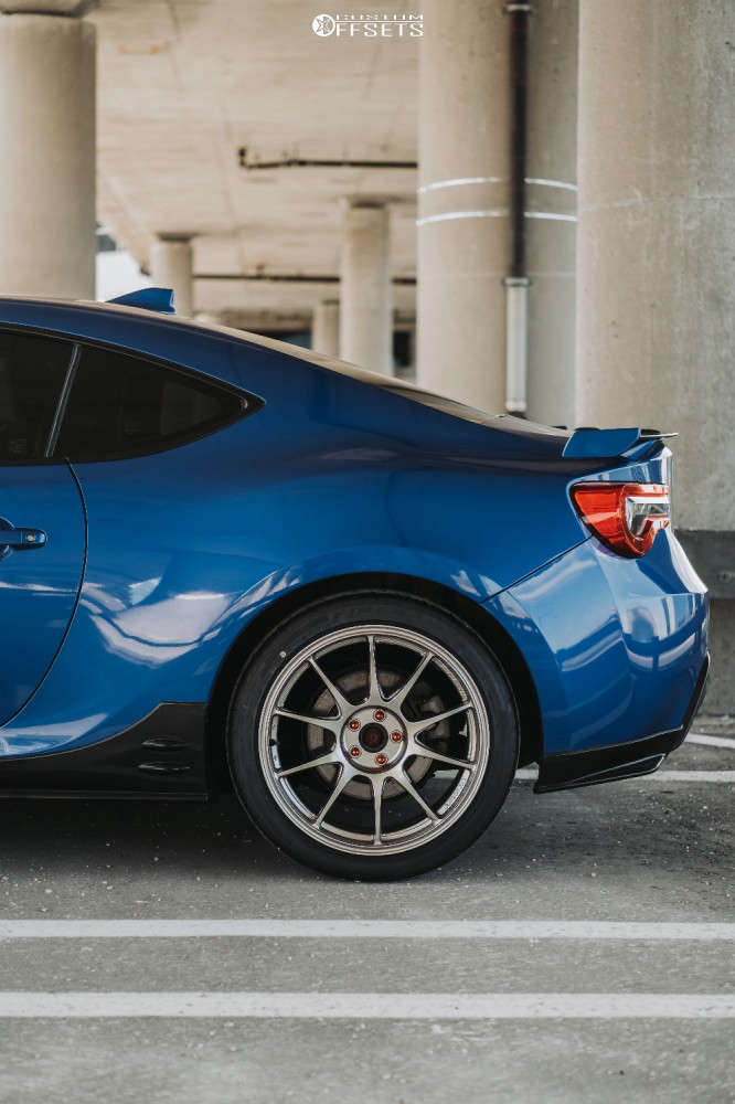 2017 Subaru BRZ with 18x8 42 WedsSport Tc-105n and 225/40R18