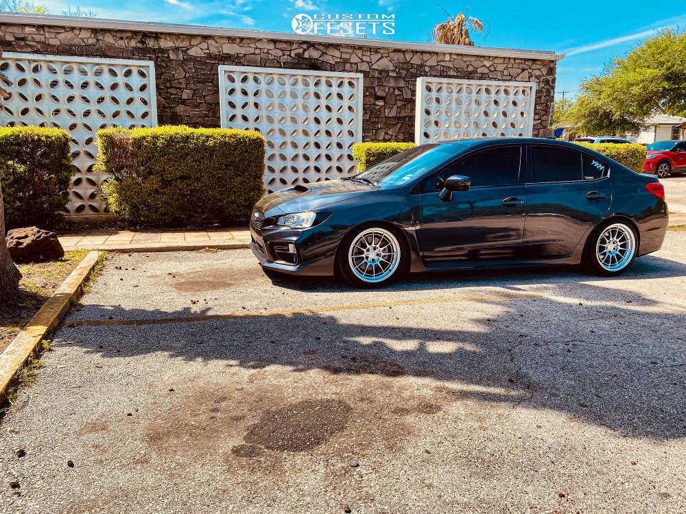 2019 Subaru WRX with 18x9.5 27 Enkei Nt03m and 245/40R18 Dunlop Sp