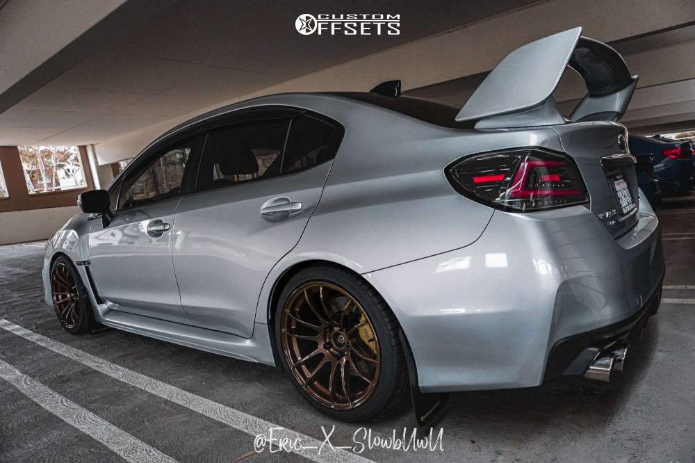 2020 Subaru WRX STI with 18x8.5 38 AVID1 AV20 and 255/35R18 Falken