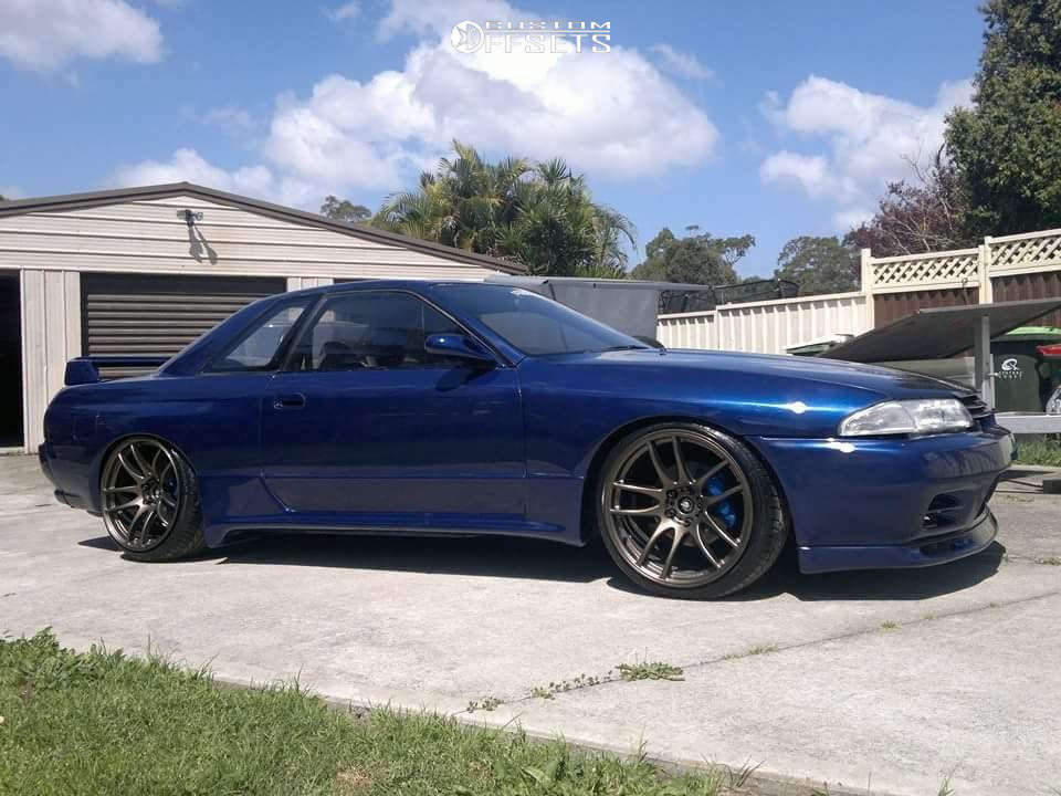 1989 Nissan Skyline with 19x11 18 Work Emotion Cr Kiwami and