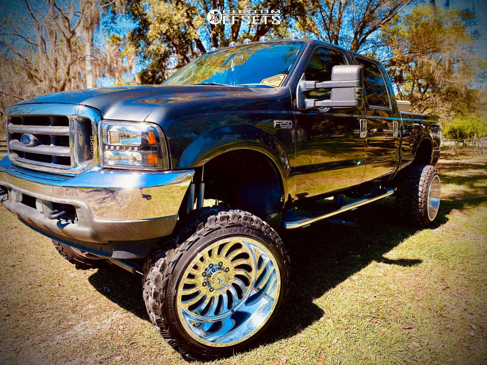 2003 Ford F-250 with 24x16 1.33E+17 American Force Octane Ss and