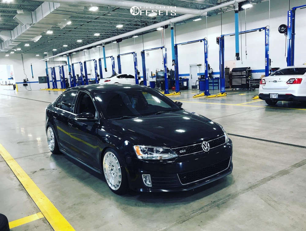 2012 Volkswagen Jetta with 18x8.5 45 Rotiform Ccv and 225
