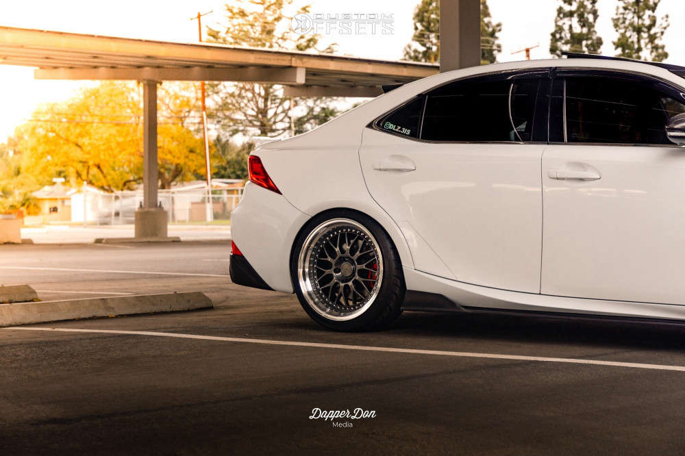 2016 Lexus IS200t with 19x8.5 30 ESR Sr01 and 225/35R19 Federal