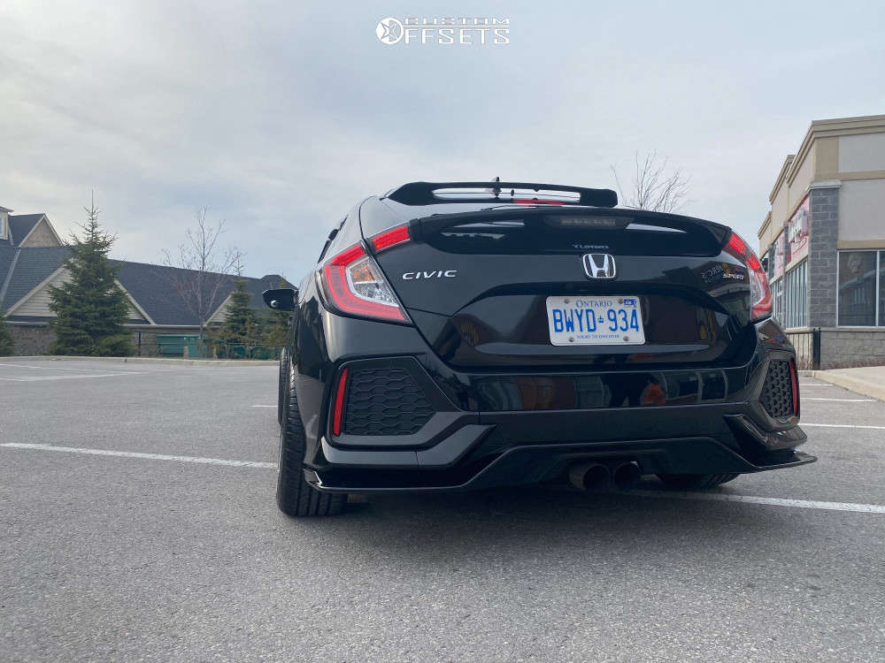 2017 Honda Civic with 17x9 5 Cosmis Racing Xt-206r and 235/45R17 Cooper ...