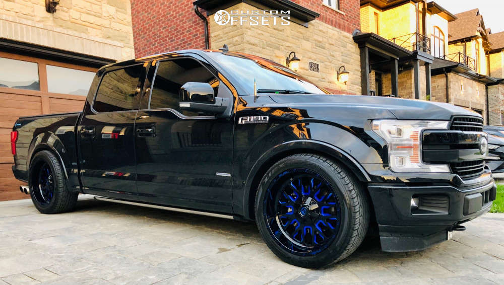 2020 Ford F-150 with 22x10 5 Fuel Stroke and 26/11.5R22 Falken Ziex S ...