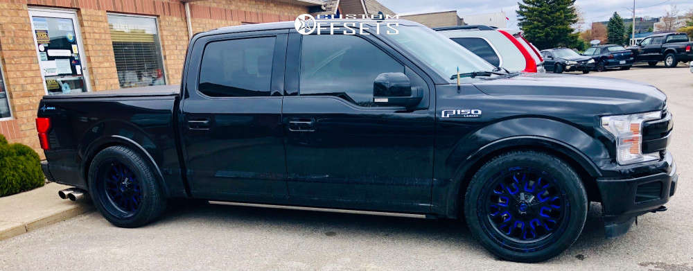 2020 Ford F-150 with 22x10 5 Fuel Stroke and 26/11.5R22 Falken Ziex S ...