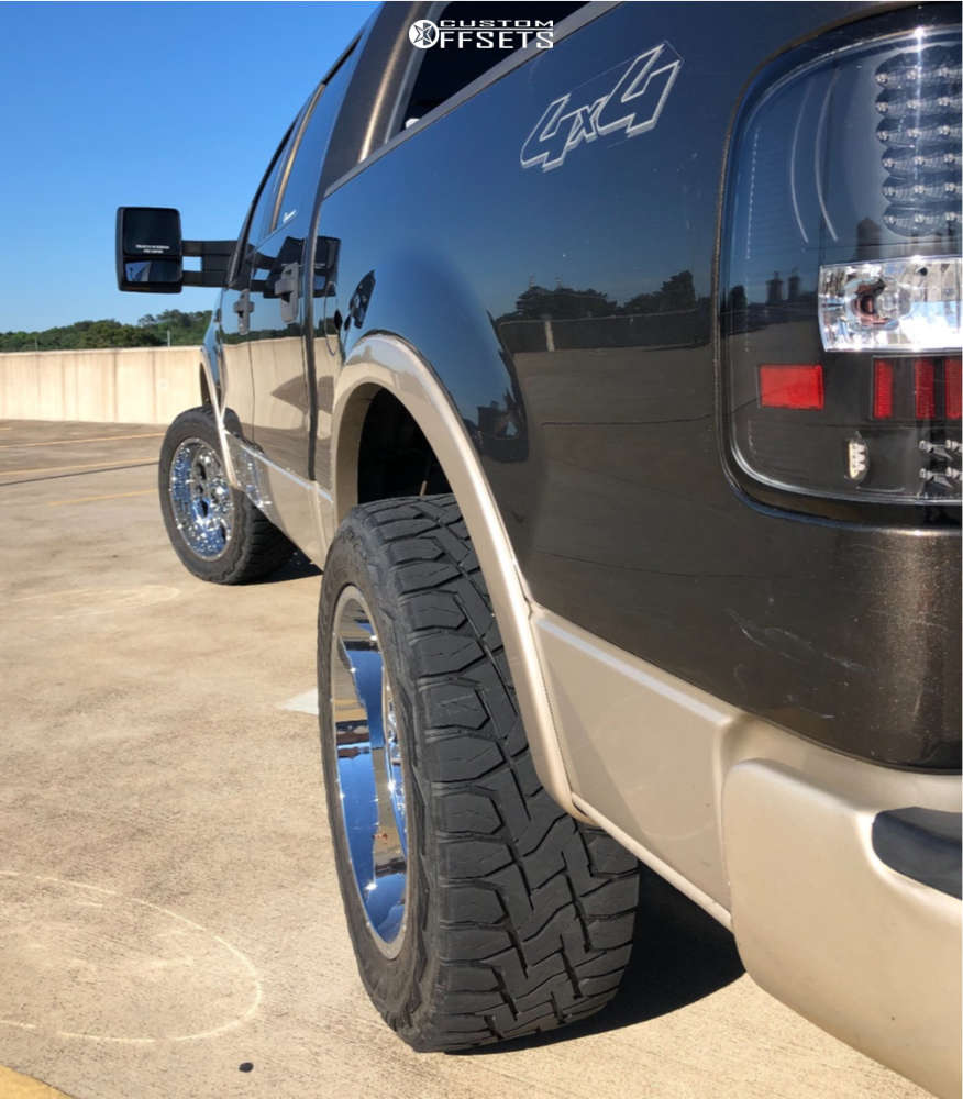Off Sset Step Rocker Card 2008 Ford F-150 with 20x10 -25 Vision Rocker 412 and 285/50R20 Toyo ...