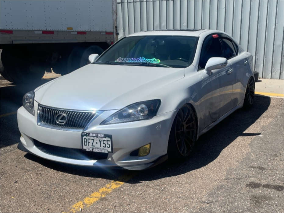 2009 Lexus IS250 with 19x9.5 22 AVID1 AV20 and 225/40R19 Toyo