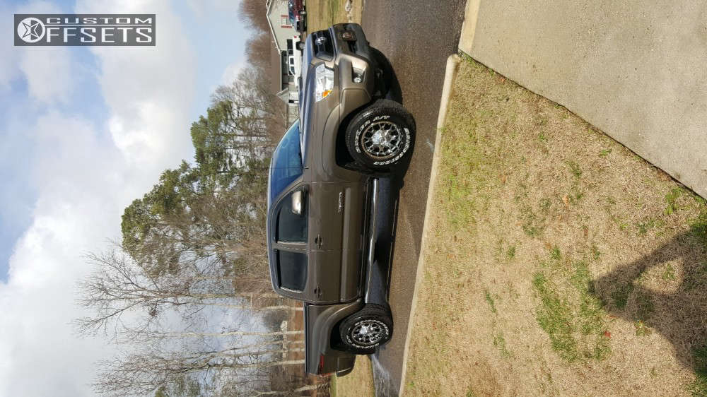 2015 Toyota with 17x9 18 Mayhem Warrior and 265/70R17