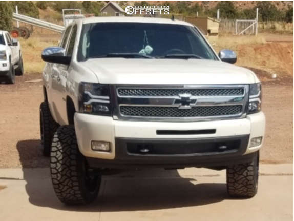 2011 Chevrolet Silverado 1500 with 24x12 Hardcore Offroad Hc15 and