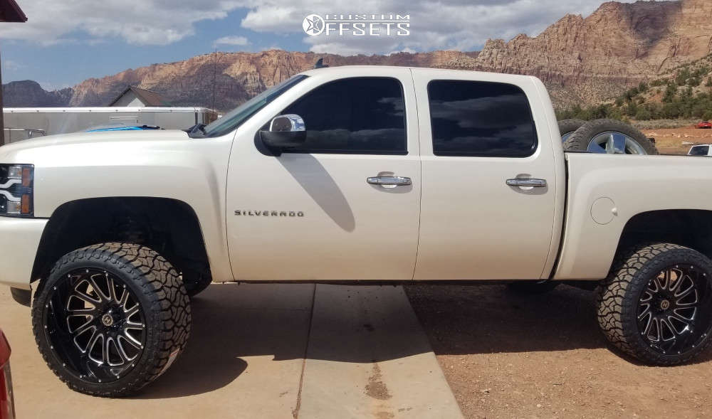 2011 Chevrolet Silverado 1500 with 24x12 Hardcore Offroad Hc15 and