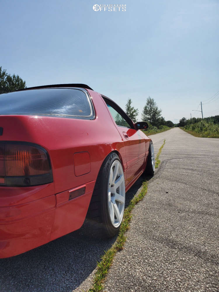 1990 Mazda RX-7 with 17x8 35 AVID1 AV32 and 205/45R17 Falken Azenis Rt ...