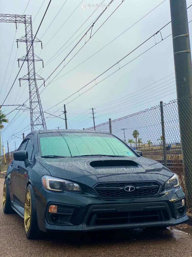 2020 Subaru WRX with 18x10 35 Advan Racing RGIII and 265/35R18 ...
