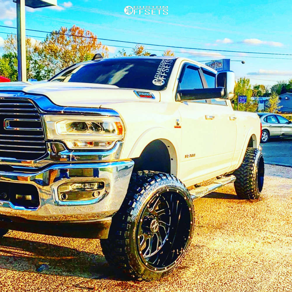 2019 Ram 2500 with 24x14 -76 Xtreme Force Xf-8 and 35/12.5R24 RBP ...