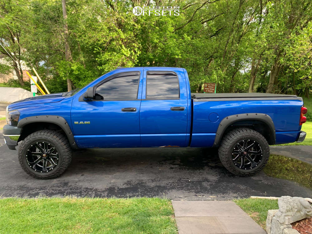 2008 Dodge Ram 1500 with 20x12 -44 Ballistic Rage and 35/12.5R20 ...