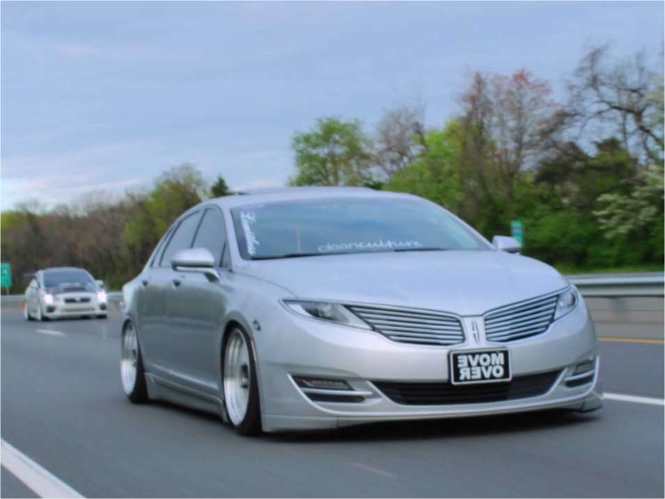 2016 Lincoln MKZ with 18x9 35 Vors Vr8 and 215/40R18 Federal SS595 and ...