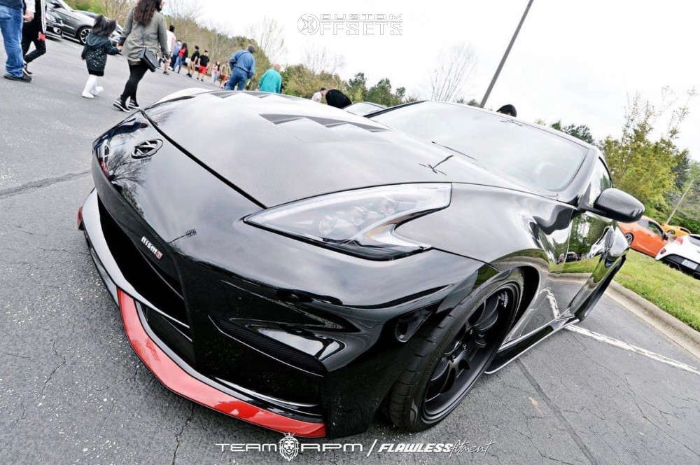 納車式in FSW　ポスター　金剛　RQmode 2009 Nissan 370Z with 19x9 25 Advan Racing Rz-df and 245