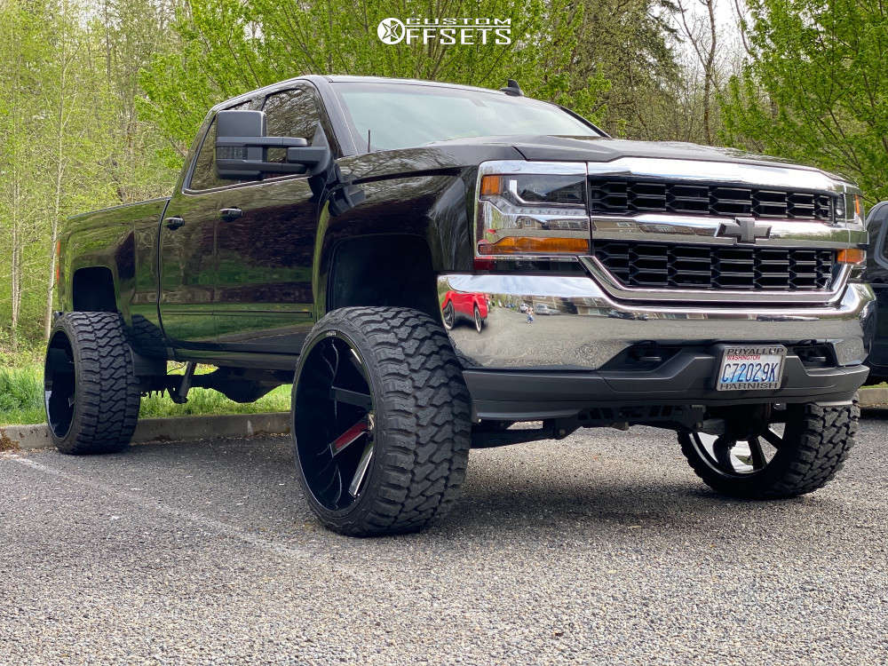 1 2018 Silverado 1500 Chevrolet Rough Country Suspension Lift 7in Arkon Off Road Lincoln Black