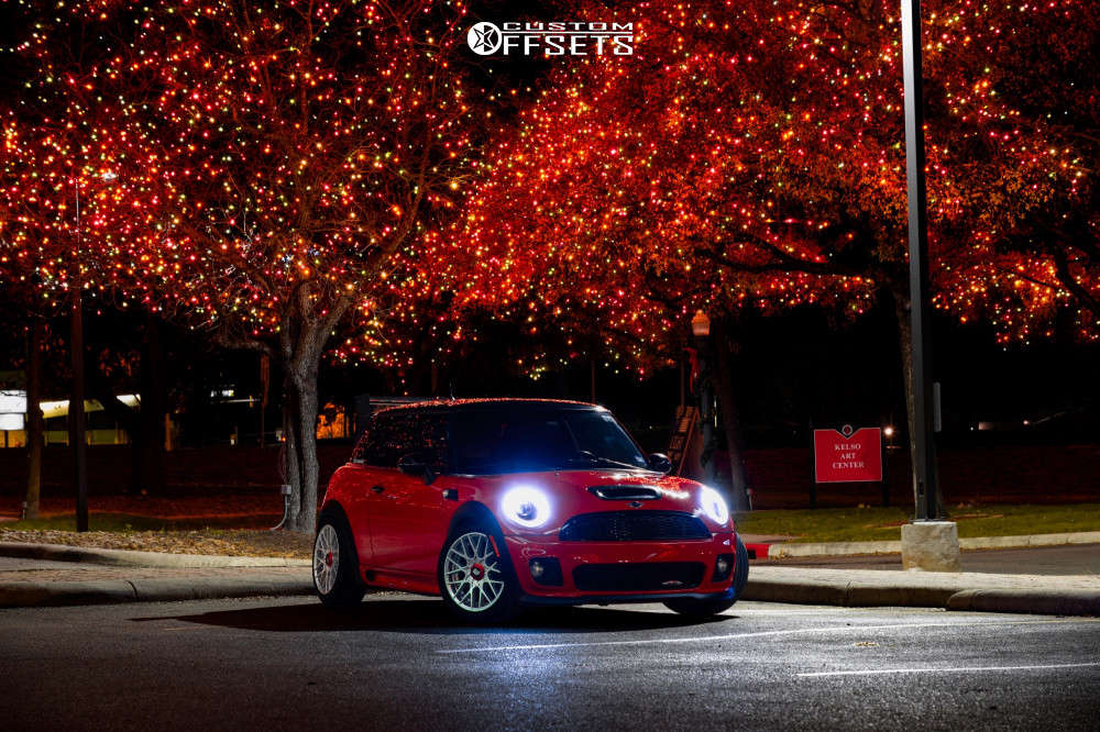 2008 Mini Cooper with 17x8 40 Rotiform Rse and 215/45R17 Pirelli Pzero ...