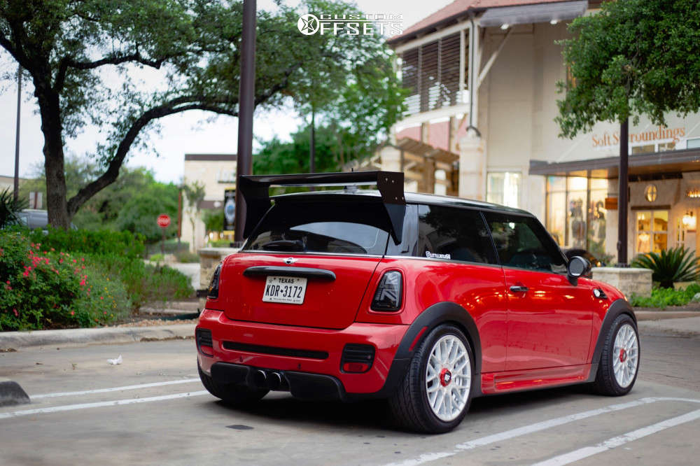 2008 Mini Cooper with 17x8 40 Rotiform Rse and 215/45R17 Pirelli Pzero Nero Gt and Coilovers