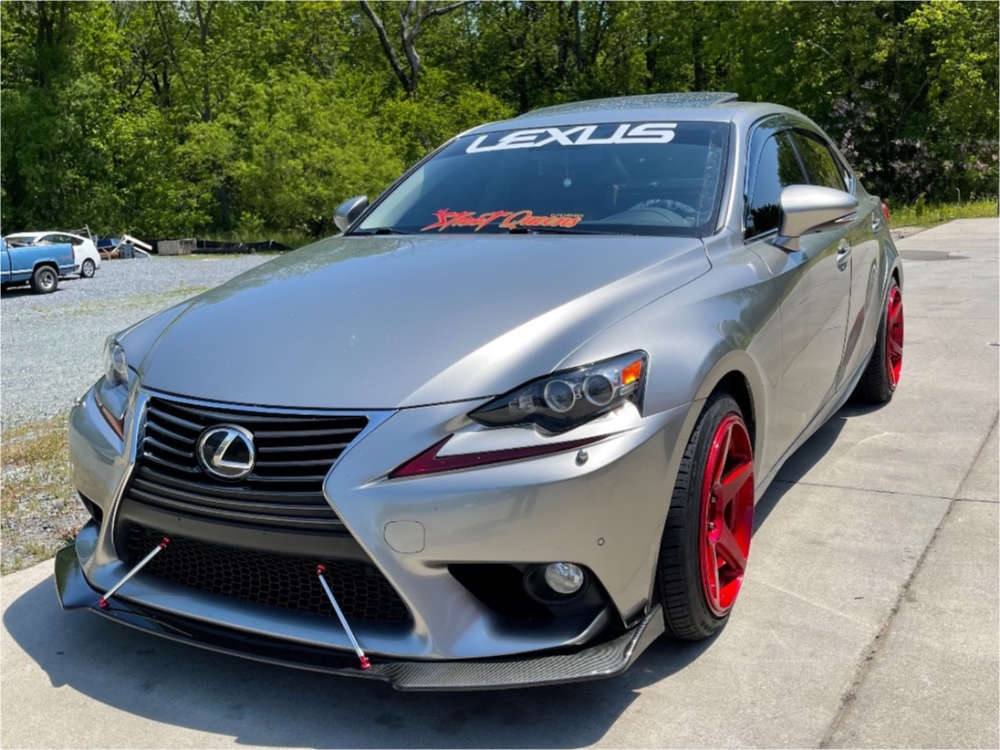 2014 Lexus IS350 with 18x9.5 35 XXR 575 and 225/40R18 Fullway