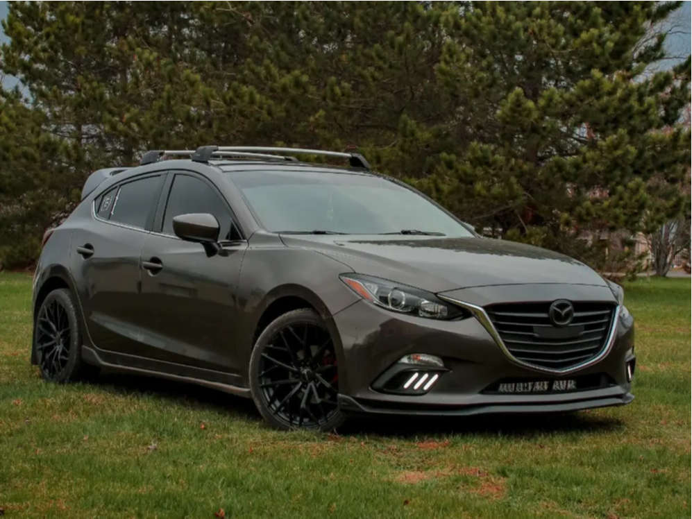 2016 Mazda 3 Sport with 18x8 35 Ruffino Atrax and 225/40R18 Aptany