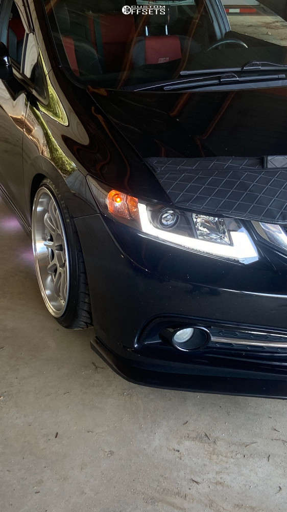 2014 Honda Civic With 18x9 5 22 ESR Cs12 And 225 35R18 Federal SS595 2014-honda-civic-with-18x9-5-22-esr-cs12-and-225-35r18-federal-ss595