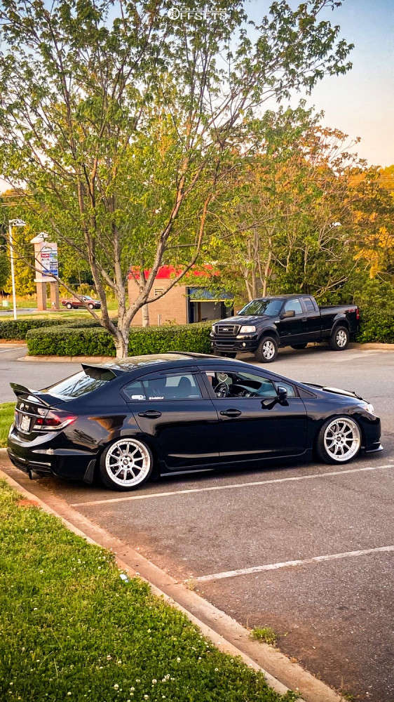 2014 Honda Civic With 18x9 5 22 ESR Cs12 And 225 35R18 Federal SS595 2014-honda-civic-with-18x9-5-22-esr-cs12-and-225-35r18-federal-ss595