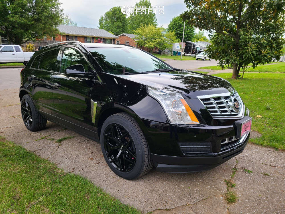 2014 Cadillac SRX with 20x9 30 Niche Vice Suv and 235/55R20 Goodyear ...