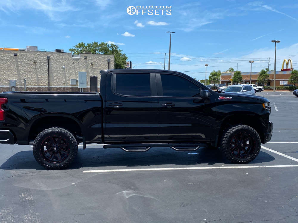 2021 Chevrolet Silverado 1500 with 20x10 19 Ballistic Rage and 33/12
