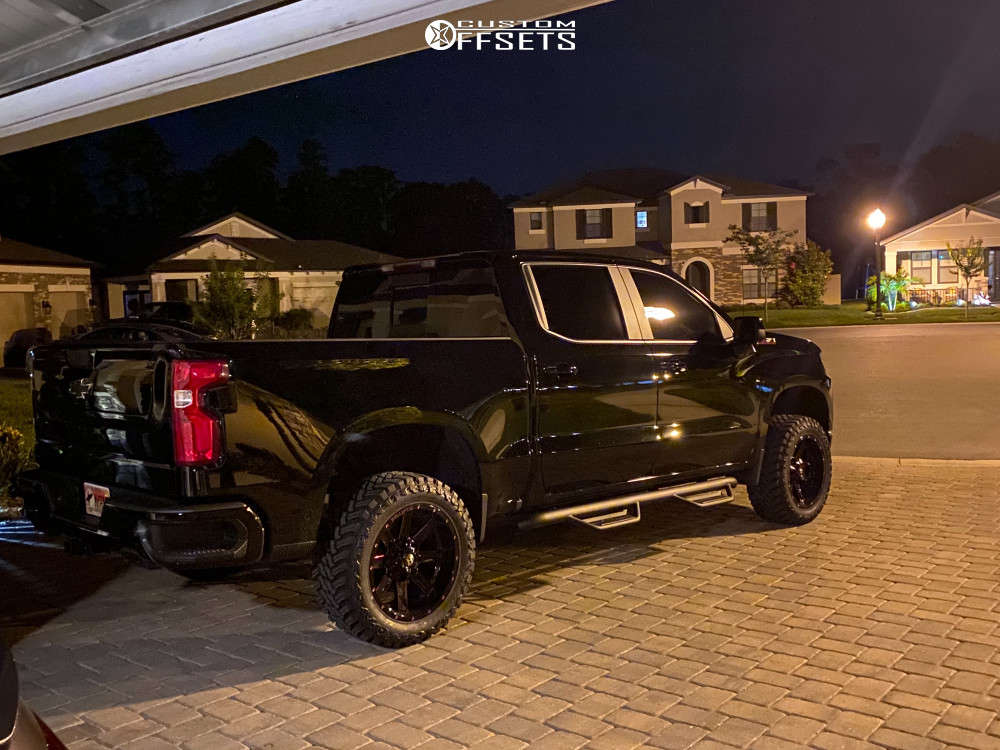 2021 Chevrolet Silverado 1500 with 20x10 19 Ballistic Rage and 33/12
