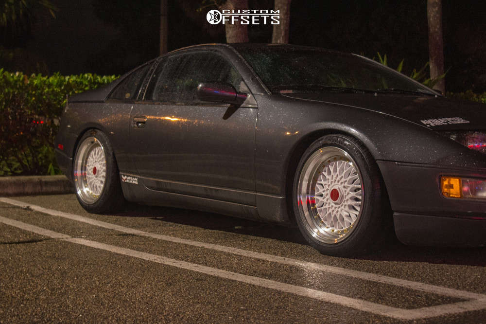1990 Nissan 300ZX with 17x8.5 20 ESM Esm-002r and 215/45R17 Vercelli ...