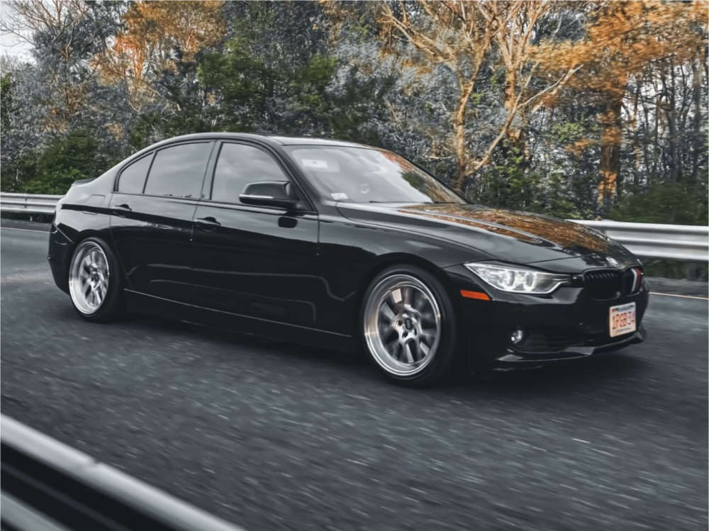 2014 BMW 328i XDrive with 18x9.5 22 ESR Cs11 and 225/40R18 Firestone