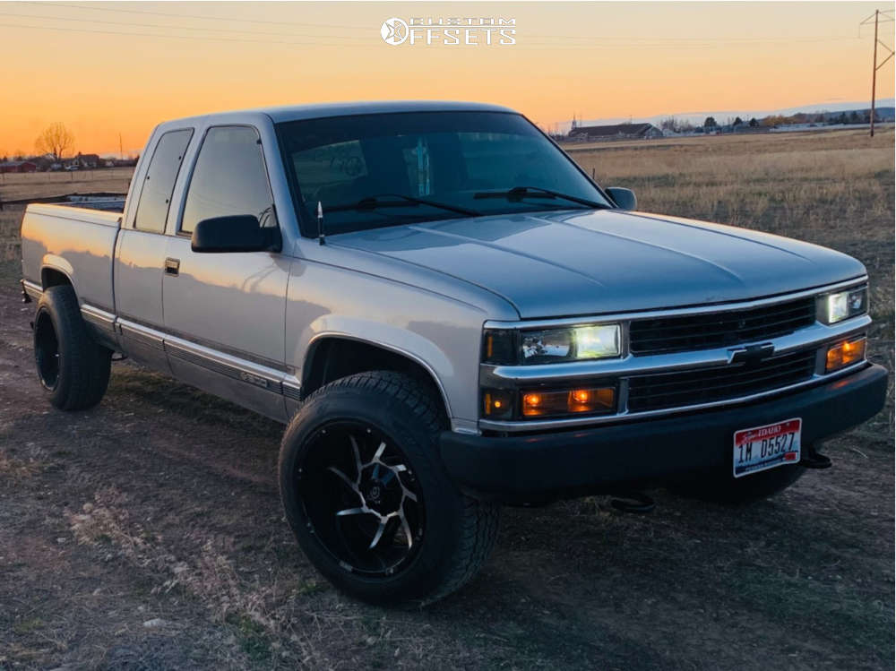 1997 Chevrolet K1500 with 20x12 51 Vision Prowler and 33/12.5R20