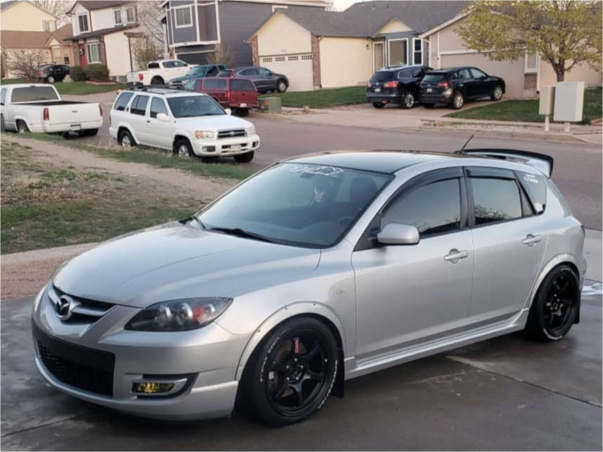 07 Mazda Mazdaspeed3 With 17x9 22 Rays Engineering 57dr And 245 40r17 Bfgoodrich G Force Sport Comp 2 And Coilovers Custom Offsets