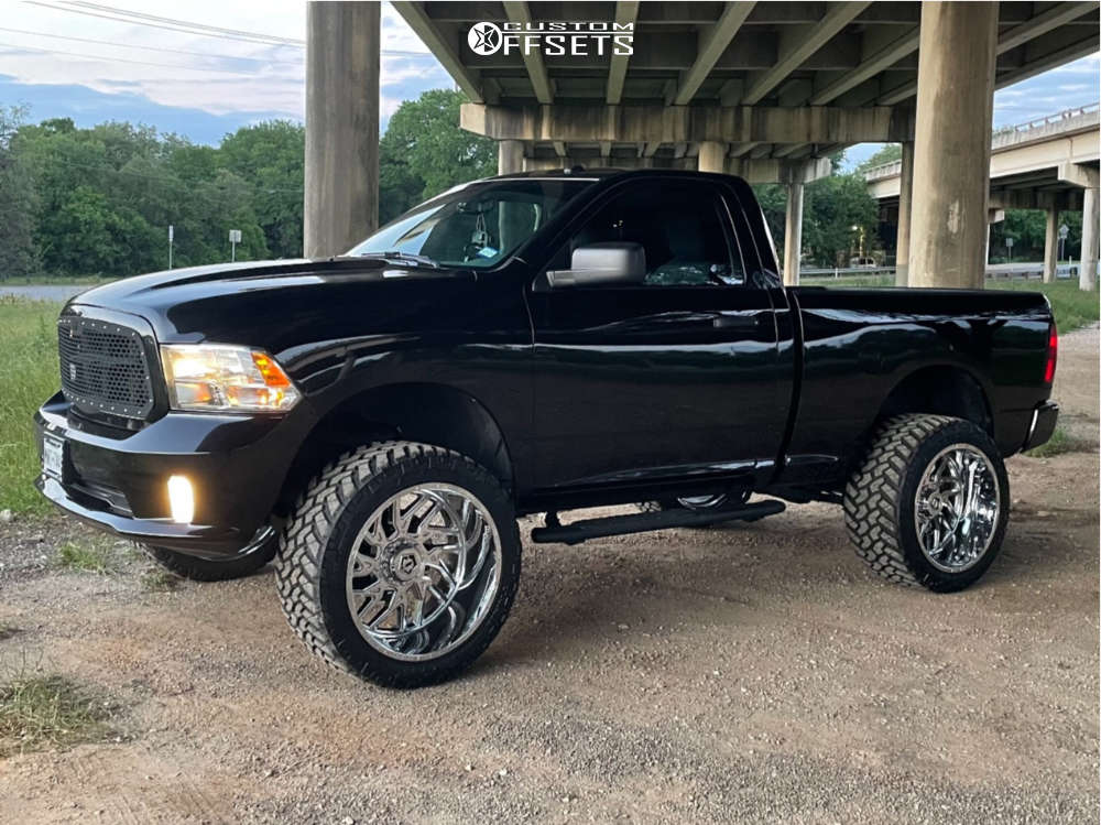 2019 Ram 1500 Classic with 24x14 -76 TIS 544C and 355/40R24 Nitto