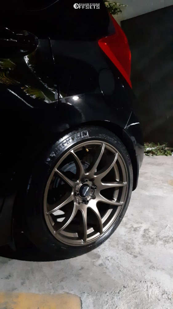 2014 Nissan Versa Note with 17x8.5 30 Work Emotion Cr Kiwami and 205 ...