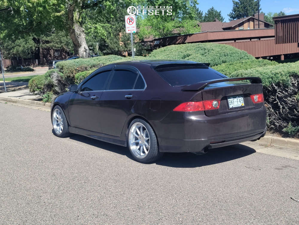 2004 Acura TSX with 18x8.5 35 Aodhan Ds07 and 235/40R18 Vercelli