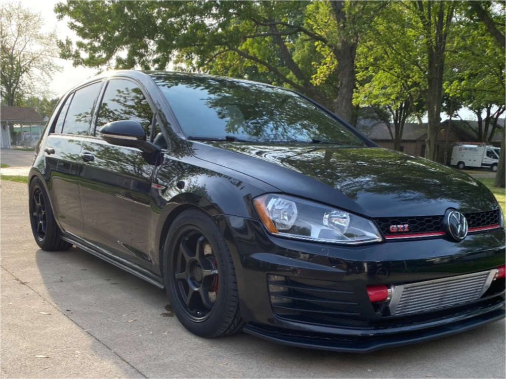 2017 Volkswagen GTI with 17x8.5 38 Motegi Mr145 and 245/45R17 General G ...