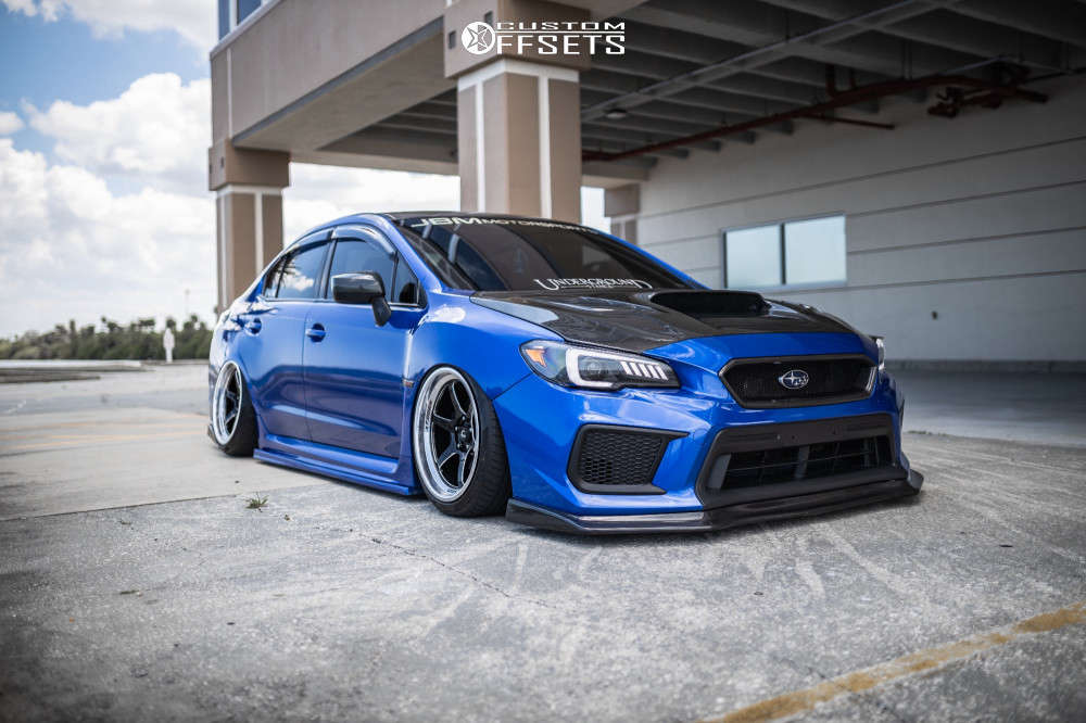 2018 Subaru WRX with 18x9.5 10 Cosmis Racing Xt-006r and 225