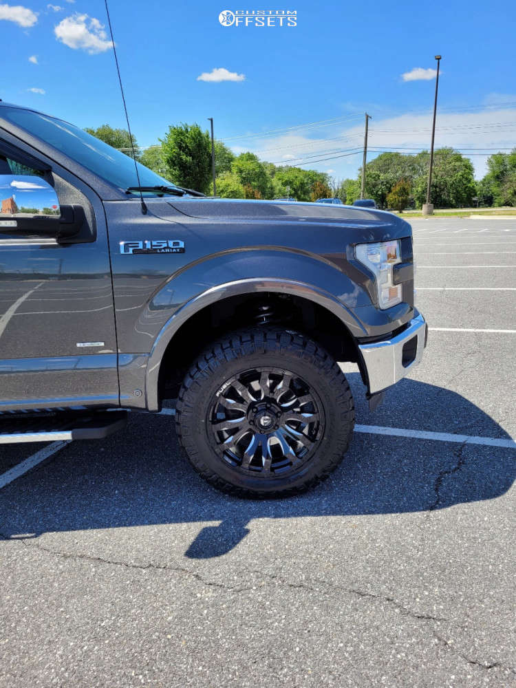 2016 Ford F150 with 20x9 20 Fuel Blitz and 285/60R20 Nitto Ridge Grappler and Leveling Kit