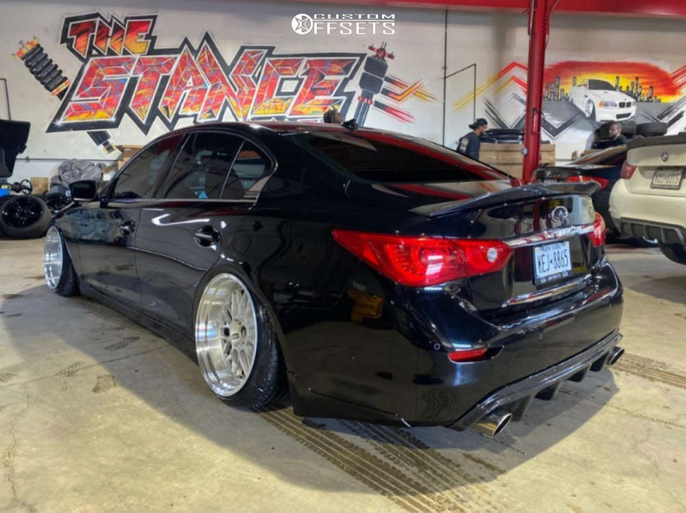 2014 INFINITI Q50 with 19x11 15 Aodhan Ah02 and 245/35R19 Cosmo Mucho