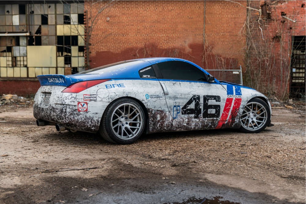 2003 Nissan 350Z with 18x10.5 22 Anovia Elder and 275/30R18