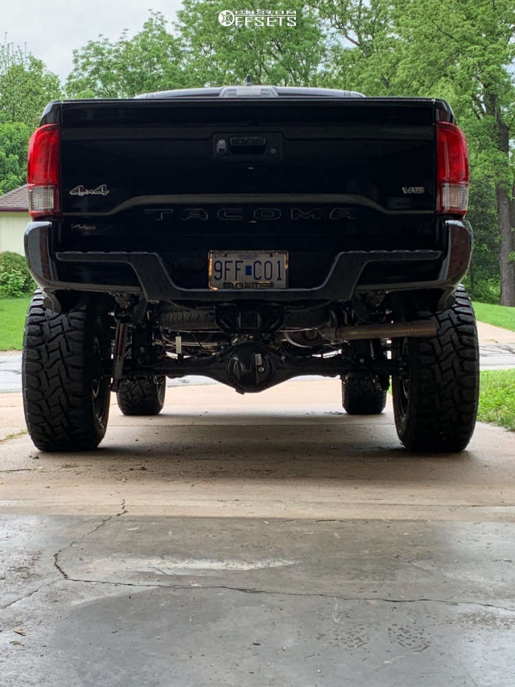 2021 Toyota with 18x10 44 Black Rhino Raze and 33/12.5R18 Toyo