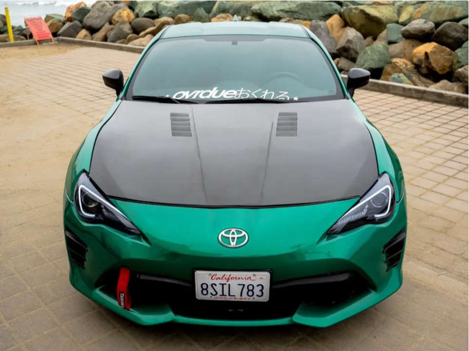 2017 Toyota 86 with 18x8 42 Konig Ssm and 245/35R18 Yokohama Advan