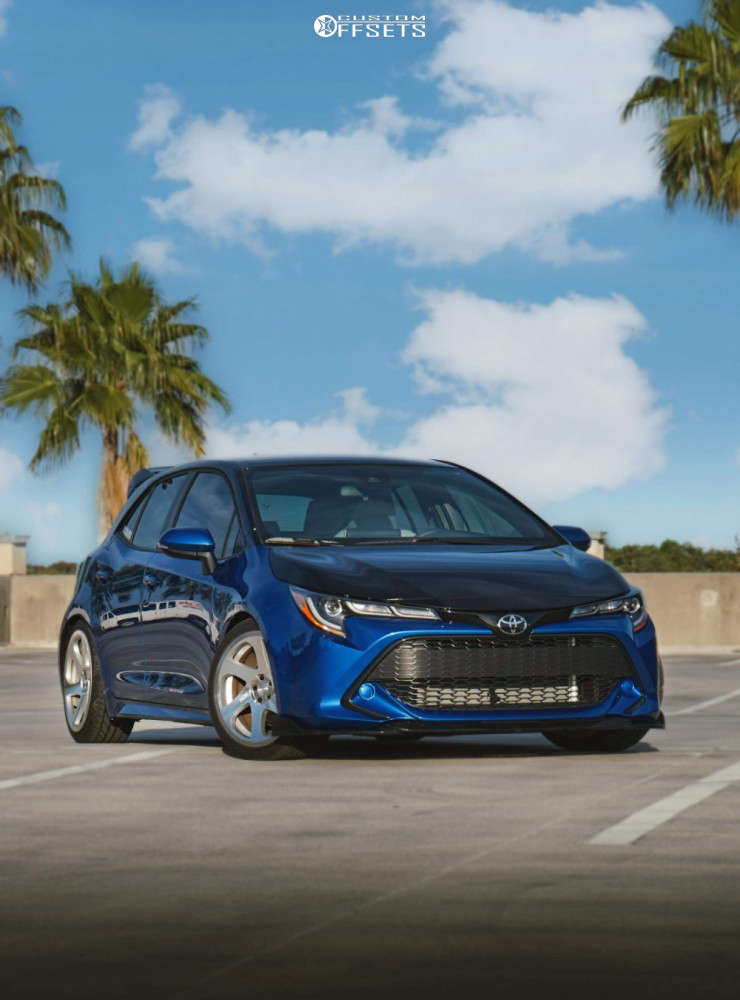 2021 Toyota Corolla Wheel Offset Nearly Flush Lowering Springs