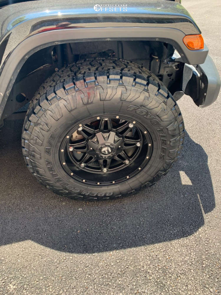 2018 Jeep Wrangler with 17x9 1 Fuel Hostage D531 and 285/70R17 Toyo